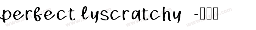 perfect lyscratchy  字体转换